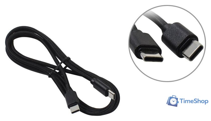Кабель 5bites TC202-612B USB Type-C - USB Type-C (1.2 м, черный) - Изображение №1 — Интернет-магазин Time-Shop