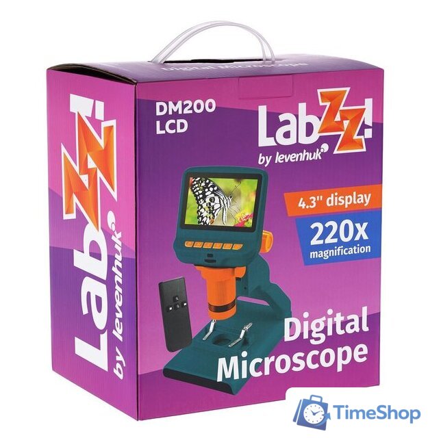 Детский микроскоп Levenhuk LabZZ DM200 LCD 76827 - Изображение №14 — Интернет-магазин Time-Shop