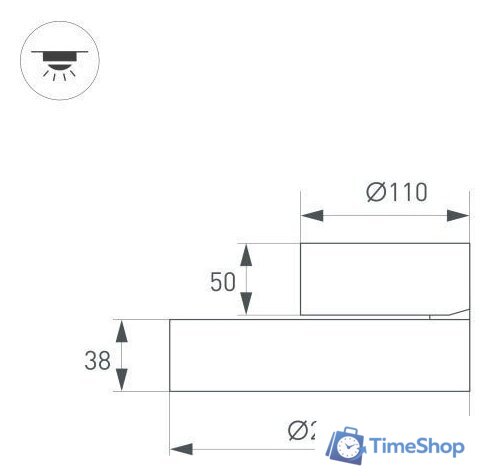 Спот Arlight SP-RONDO-FLAP-R250-30W Day4000 028171 - Изображение №4 — Интернет-магазин Time-Shop
