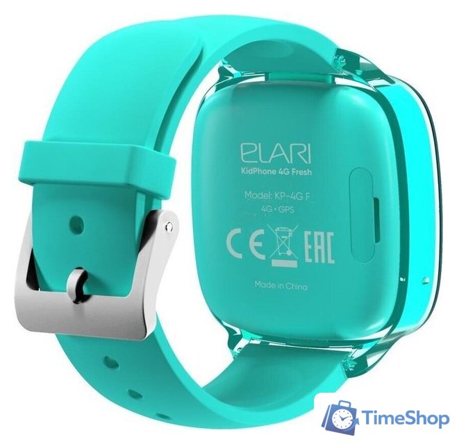 Детские умные часы Elari KidPhone Fresh 4G (бирюзовый) - Изображение №6 — Интернет-магазин Time-Shop