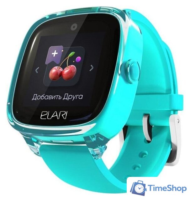 Детские умные часы Elari KidPhone Fresh 4G (бирюзовый) - Изображение №2 — Интернет-магазин Time-Shop