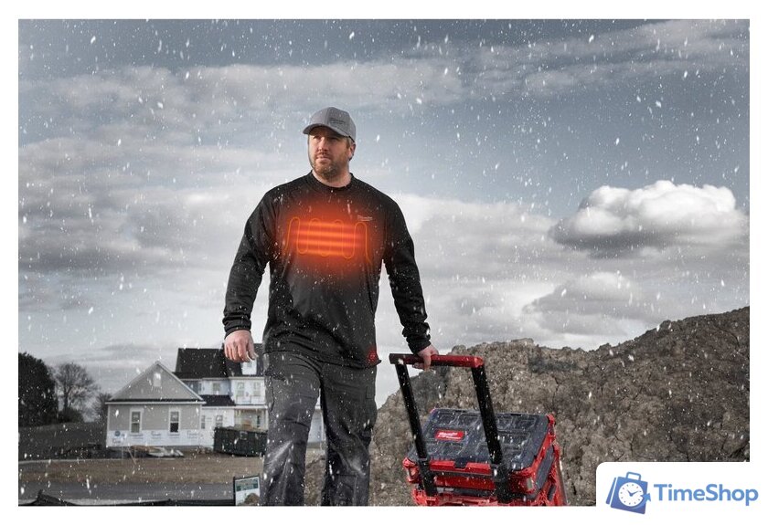 Футболка Milwaukee L4 HBLB-301XXL 4933478085 - Изображение №8 — Интернет-магазин Time-Shop