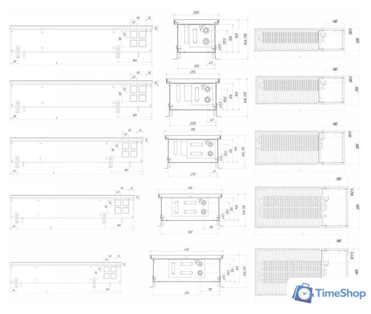 Внутрипольный конвектор Новатерм НТ-В-14/20/080 (алюминий) - Изображение №11 — Интернет-магазин Time-Shop