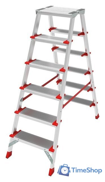 Лестница-стремянка Новая высота NV 3127 (2x6 ступеней) - Изображение №2 — Интернет-магазин Time-Shop