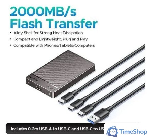 Внешний накопитель Ugreen CM766 1TB 35270 - Изображение №3 — Интернет-магазин Time-Shop