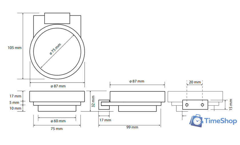 Мыльница Bemeta Galla 108108020 - Изображение №2 — Интернет-магазин Time-Shop
