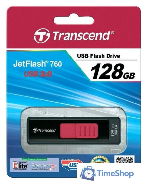 USB Flash Transcend JetFlash 760 128GB (TS128GJF760) - Изображение №4 — Интернет-магазин Time-Shop