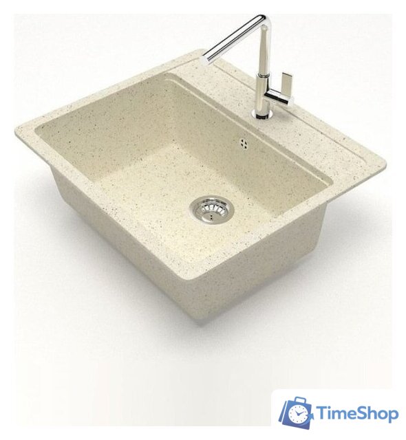 Кухонная мойка Teymi Helmi 57x50 T120108 (бежевый матовый) - Изображение №2 — Интернет-магазин Time-Shop