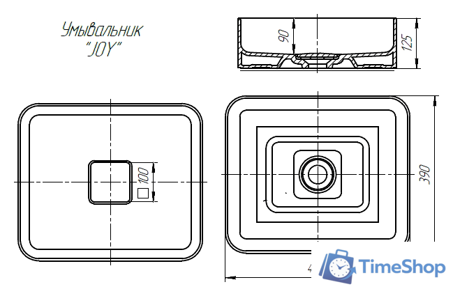 Умывальник Dreja Джой - Изображение №2 — Интернет-магазин Time-Shop