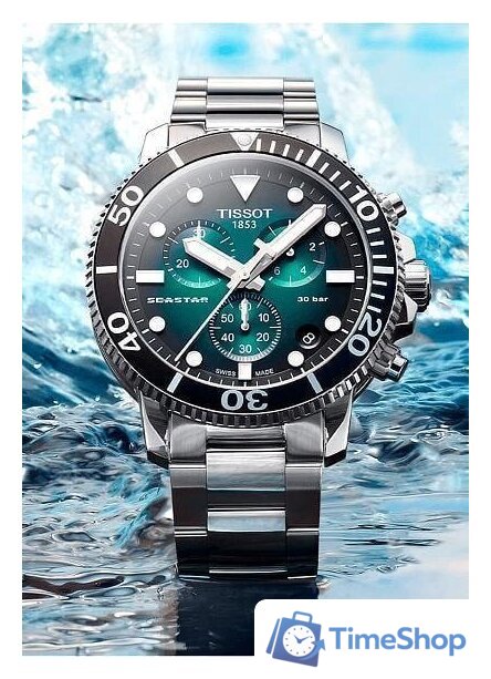 Наручные часы Tissot Seastar 1000 Chronograph T120.417.11.091.01 - Изображение №3 — Интернет-магазин Time-Shop