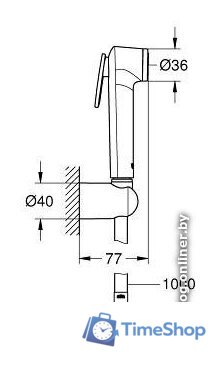 Гигиенический душ Grohe Tempesta-F Trigger Spray 30 [26355IL0] - Изображение №2 — Интернет-магазин Time-Shop