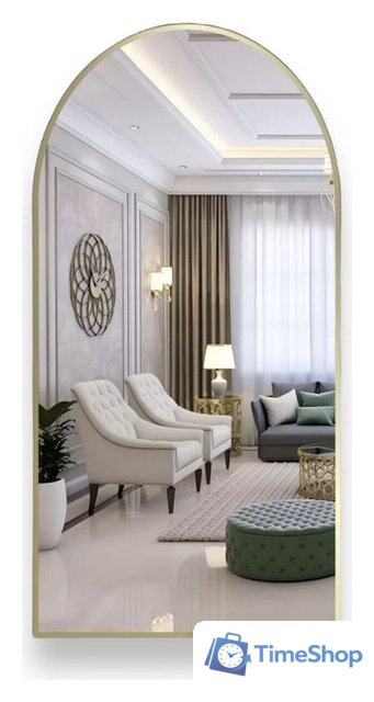 Зеркало EMZE 50x100 с УФ-окантовкой UV.ARC.50.100.AUR (золото) - Изображение №1 — Интернет-магазин Time-Shop