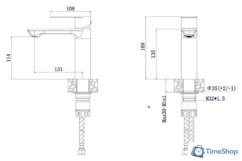 Смеситель AV Engineering AVLES1-BW1 - Изображение №2 — Интернет-магазин Time-Shop