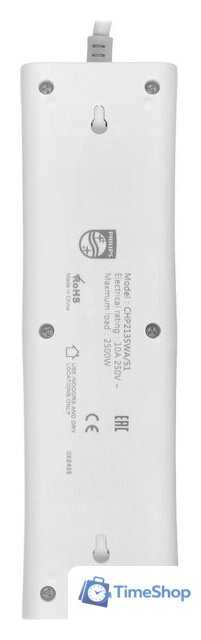 Сетевой фильтр Philips CHP2135WA/51 - Изображение №3 — Интернет-магазин Time-Shop
