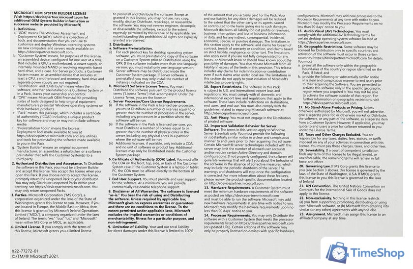 Операционная система Microsoft Windows 11 Pro 64-bit OEI FQC-10528 (1 ПК, английская версия, бессрочная лицензия, для корпоративного использования) - Изображение №3 — Интернет-магазин Time-Shop