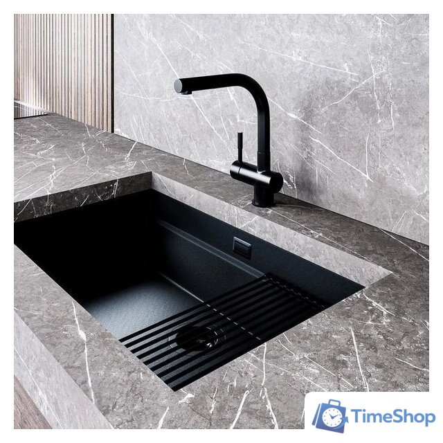 Кухонная мойка Globalo Miralio 80.1 Black/BL Mat - Изображение №10 — Интернет-магазин Time-Shop