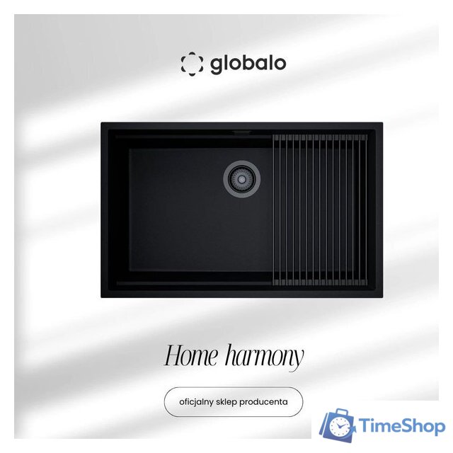 Кухонная мойка Globalo Miralio 80.1 Black/BL Mat - Изображение №1 — Интернет-магазин Time-Shop