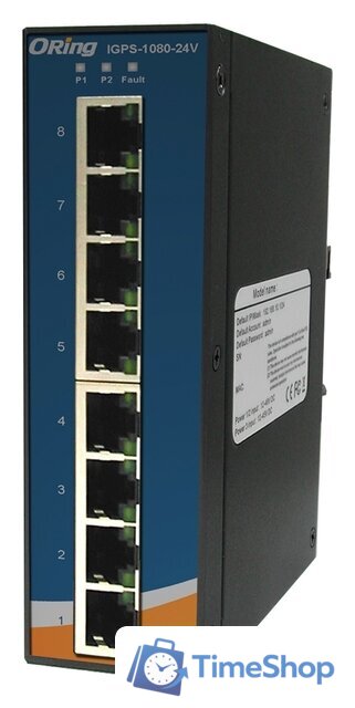 Неуправляемый коммутатор ORing IGPS-1080-24V - Изображение №1 — Интернет-магазин Time-Shop