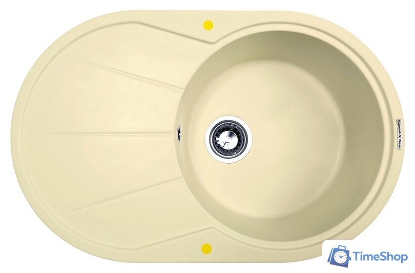 Кухонная мойка Zigmund & Shtain Kreis OV 770 B (молодое шампанское) - Изображение №1 — Интернет-магазин Time-Shop