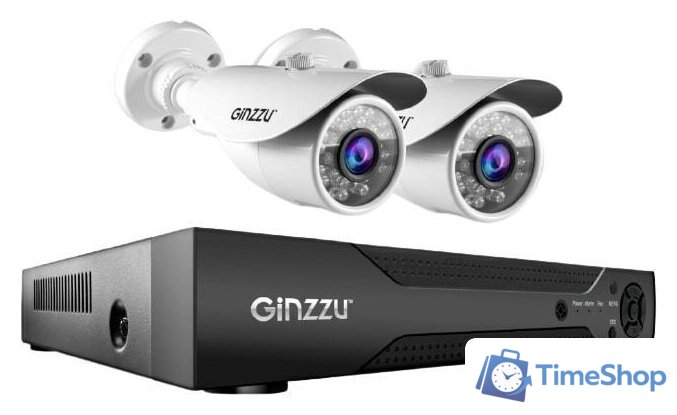 Комплект видеонаблюдения Ginzzu HK-427N - Изображение №1 — Интернет-магазин Time-Shop