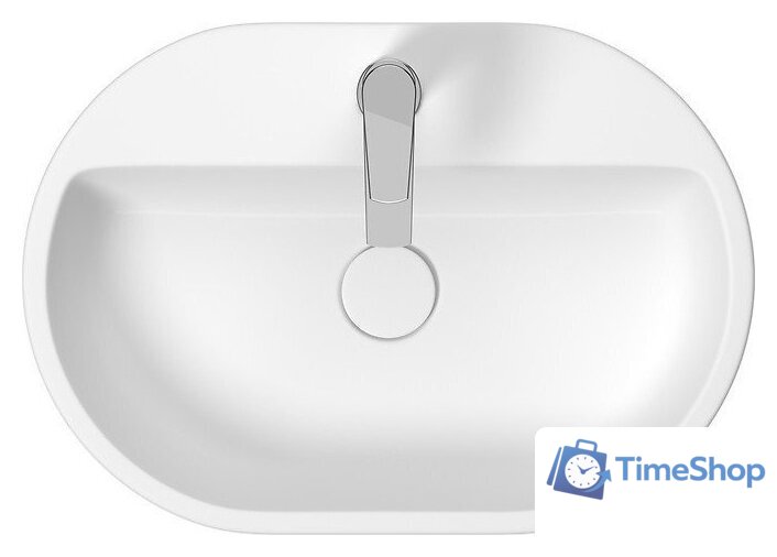 Умывальник Cersanit Caspia Oval 60x42 K11-0099 - Изображение №2 — Интернет-магазин Time-Shop