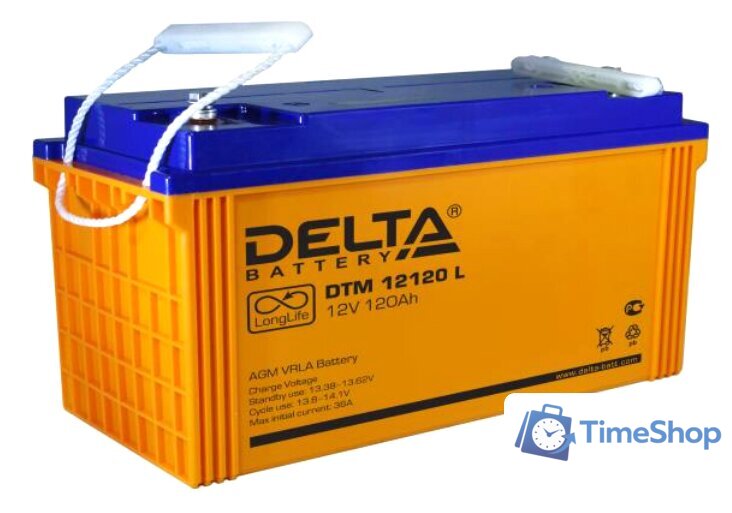 Аккумулятор для ИБП Delta DTM 12120 L (12В/120 А·ч) - Изображение №1 — Интернет-магазин Time-Shop