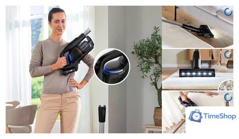 Пылесос Bosch Unlimited 9 BSS931BHF - Изображение №15 — Интернет-магазин Time-Shop