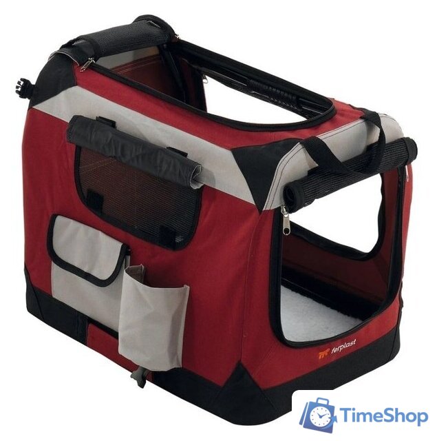 Переноска Ferplast Holiday 2 85721099 (бургундий) - Изображение №2 — Интернет-магазин Time-Shop