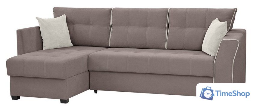 Угловой диван Mio Tesoro Камил 484 (левый, 1095 серо-коричневый) - Изображение №1 — Интернет-магазин Time-Shop