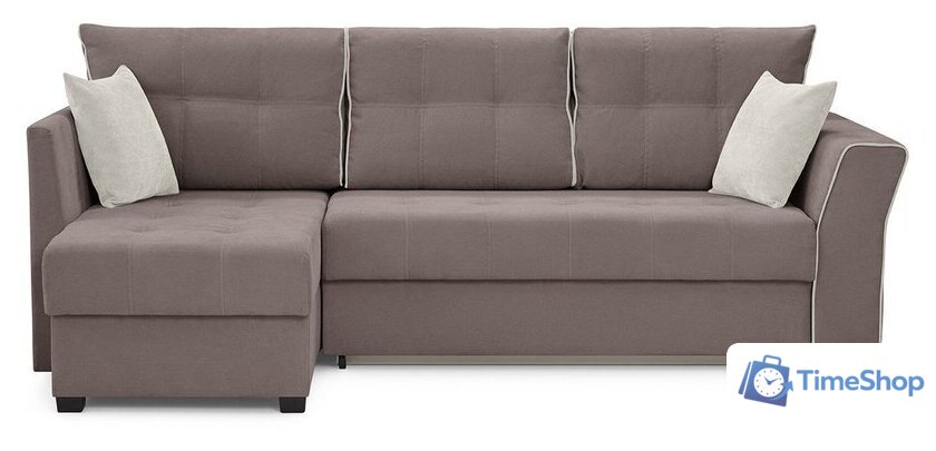 Угловой диван Mio Tesoro Камил 484 (левый, 1095 серо-коричневый) - Изображение №2 — Интернет-магазин Time-Shop