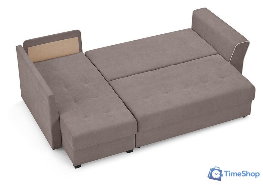 Угловой диван Mio Tesoro Камил 484 (левый, 1095 серо-коричневый) - Изображение №10 — Интернет-магазин Time-Shop