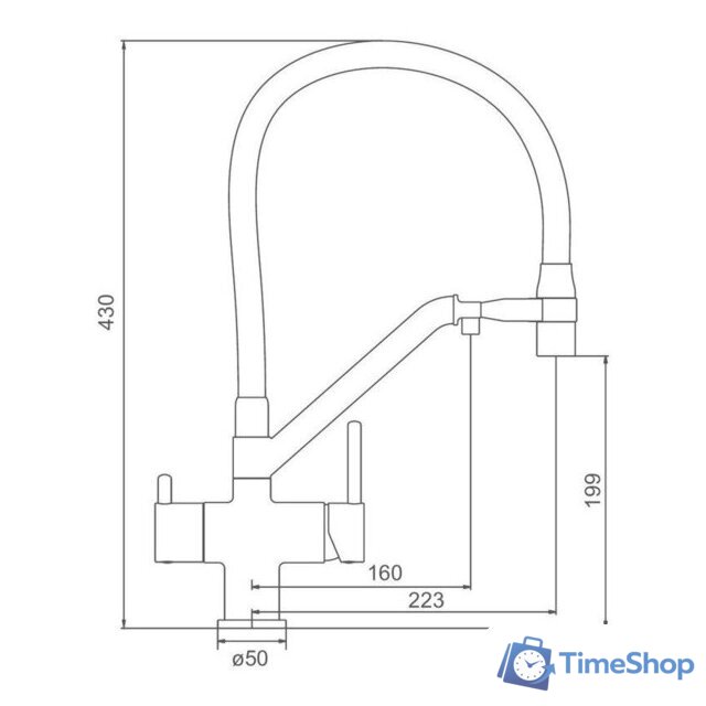 Смеситель Gappo G4398 - Изображение №2 — Интернет-магазин Time-Shop