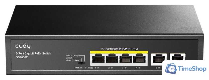 Неуправляемый коммутатор Cudy GS1006P 2.0 - Изображение №1 — Интернет-магазин Time-Shop