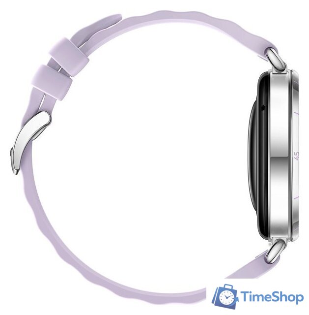 Умные часы Huawei Watch GT 6 41 мм (серебристый, с сиреневым силиконовым ремешком, международная версия) - Изображение №6 — Интернет-магазин Time-Shop