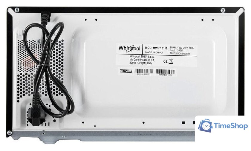 Микроволновая печь Whirlpool MWP 101 B - Изображение №6 — Интернет-магазин Time-Shop