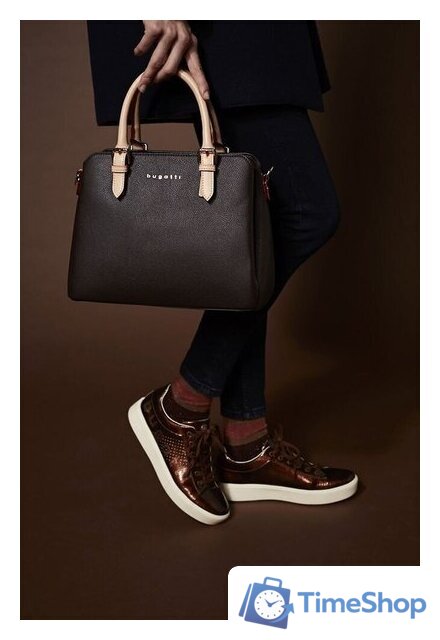 Женская сумка Bugatti Ella 49362302 (темно-коричневый) - Изображение №6 — Интернет-магазин Time-Shop