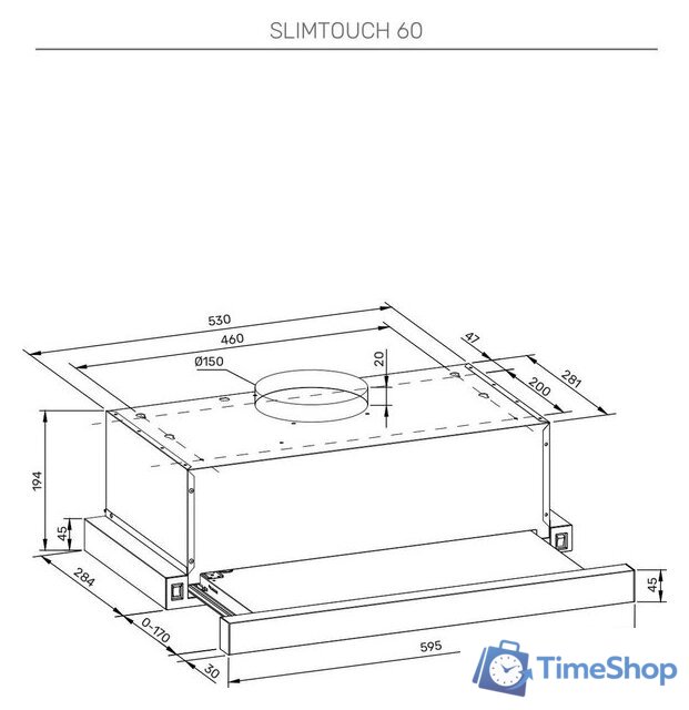 Кухонная вытяжка KUPPERSBERG Slimtouch 60 W - Изображение №7 — Интернет-магазин Time-Shop
