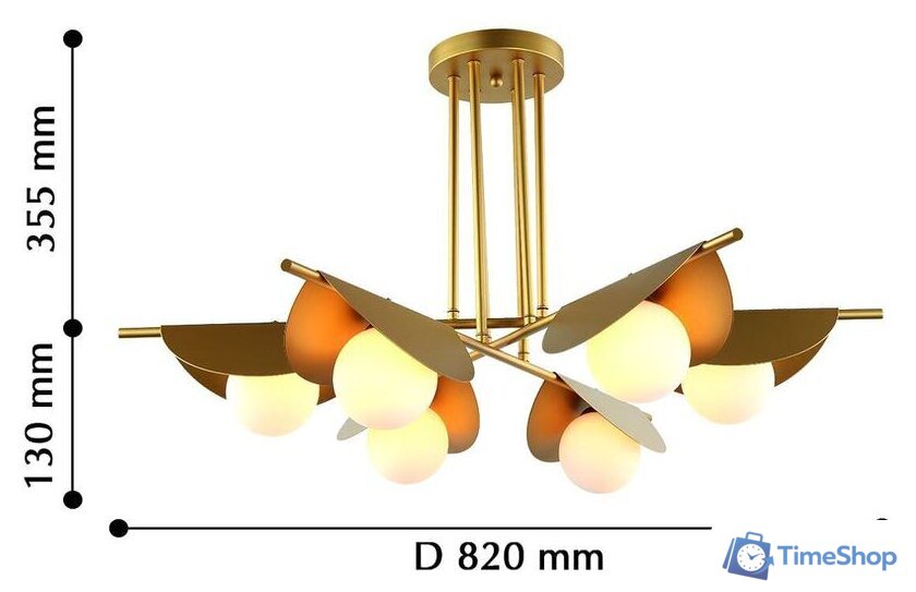 Подвесная люстра Favourite Kernel 2366-6P - Изображение №5 — Интернет-магазин Time-Shop