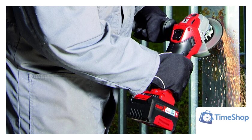 Угловая шлифмашина Einhell TE-AG 18 Li-Solo 4431110 (без АКБ) - Изображение №2 — Интернет-магазин Time-Shop