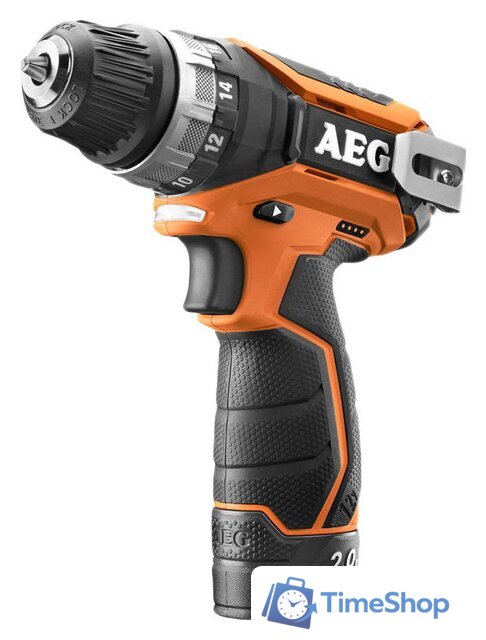 Дрель-шуруповерт AEG Powertools BS 12C2 LI-202C 4935447867 (с 2-мя АКБ) - Изображение №1 — Интернет-магазин Time-Shop