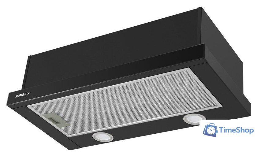 Кухонная вытяжка HOMSair Flat 60 Glass (черный) - Изображение №1 — Интернет-магазин Time-Shop