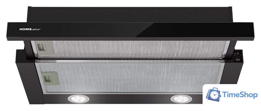 Кухонная вытяжка HOMSair Flat 60 Glass (черный) - Изображение №3 — Интернет-магазин Time-Shop