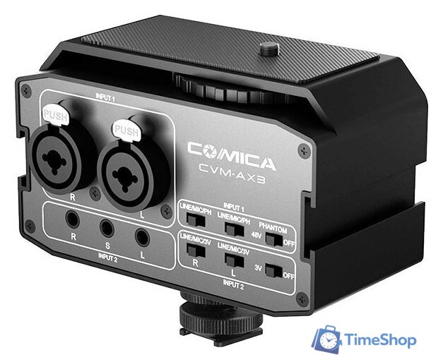 Накамерный аудиомикшер Comica CVM-AX3 - Изображение №1 — Интернет-магазин Time-Shop