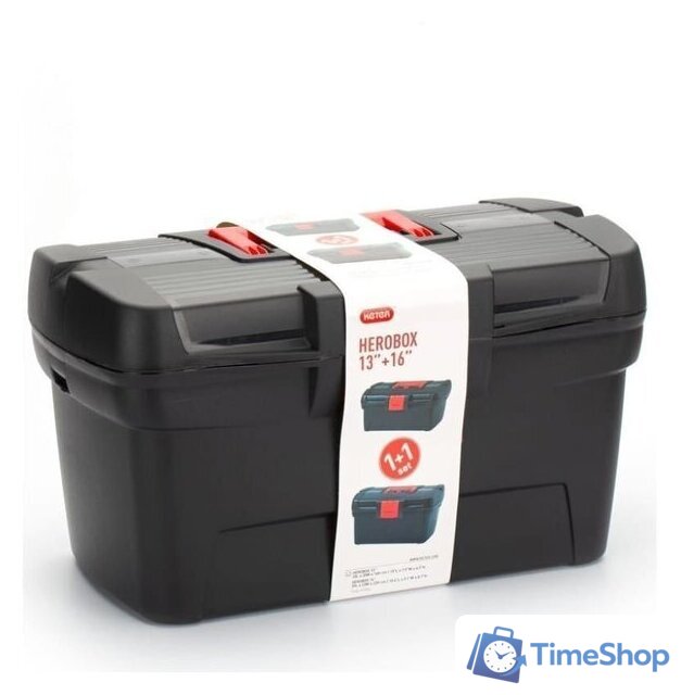 Ящик для инструментов Curver Curver 13 + 16 Herobox Basic 02897-888-00 (2 шт) - Изображение №3 — Интернет-магазин Time-Shop