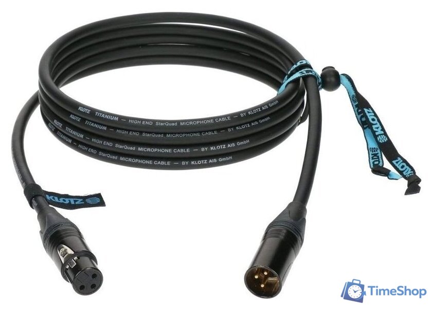 Кабель Klotz TI-M0500 XLR - XLR (5 м, черный) - Изображение №2 — Интернет-магазин Time-Shop