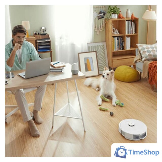 Робот-пылесос Roborock Q8 Max (с русской озвучкой, белый) - Изображение №4 — Интернет-магазин Time-Shop