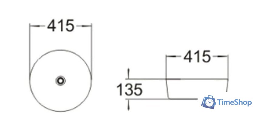 Умывальник SantiLine SL-1054MB - Изображение №2 — Интернет-магазин Time-Shop