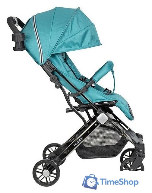 Коляска прогулочная «книга» Farfello Comfy Go Comfort CG-307 (аквамарин/черный хром) - Изображение №5 — Интернет-магазин Time-Shop