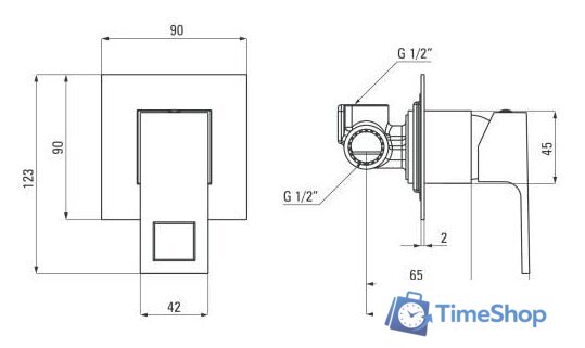 Смеситель Deante Anemon BBZ N44L - Изображение №2 — Интернет-магазин Time-Shop