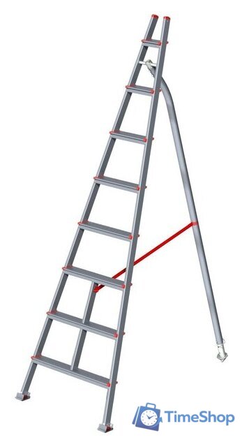 Лестница-стремянка Новая высота NV 319 алюминиевая садовая 8 ступеней - Изображение №1 — Интернет-магазин Time-Shop